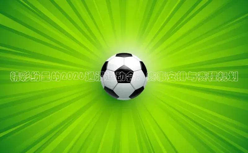 精彩纷呈的2026通渭运动会：赛事安排与赛程规划